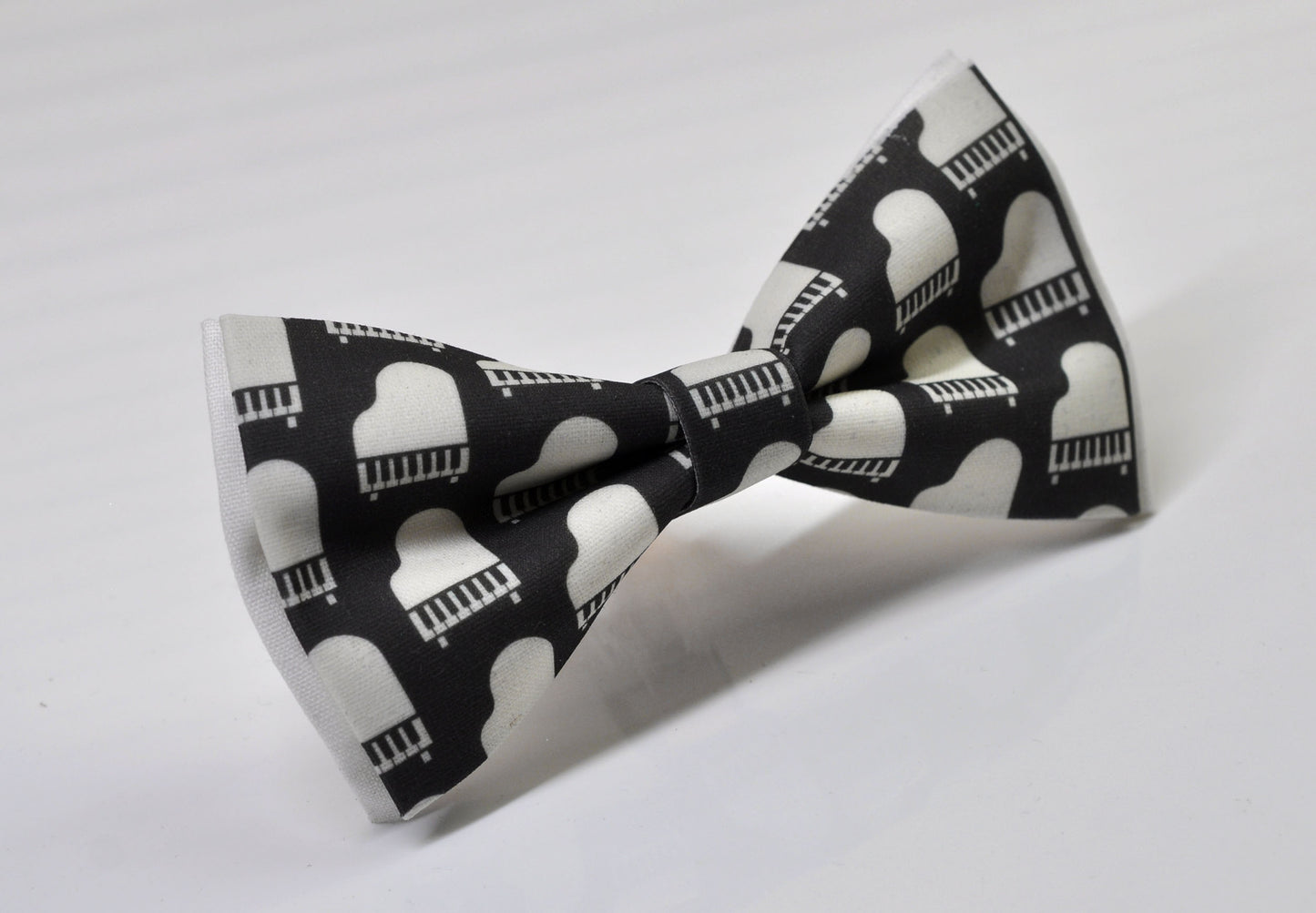 Black White Cotton Music Piano Keyboard Pattern Cotton Bow tie Bowtie for Men Adult / Youth Teenage / Boy Kids / Toddler Baby Infant