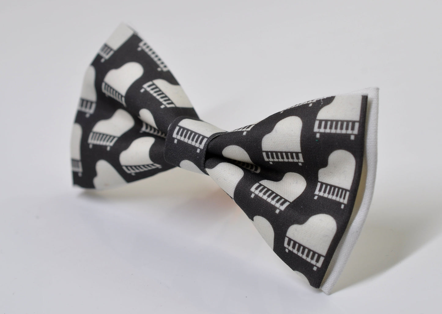 Black White Cotton Music Piano Keyboard Pattern Cotton Bow tie Bowtie for Men Adult / Youth Teenage / Boy Kids / Toddler Baby Infant