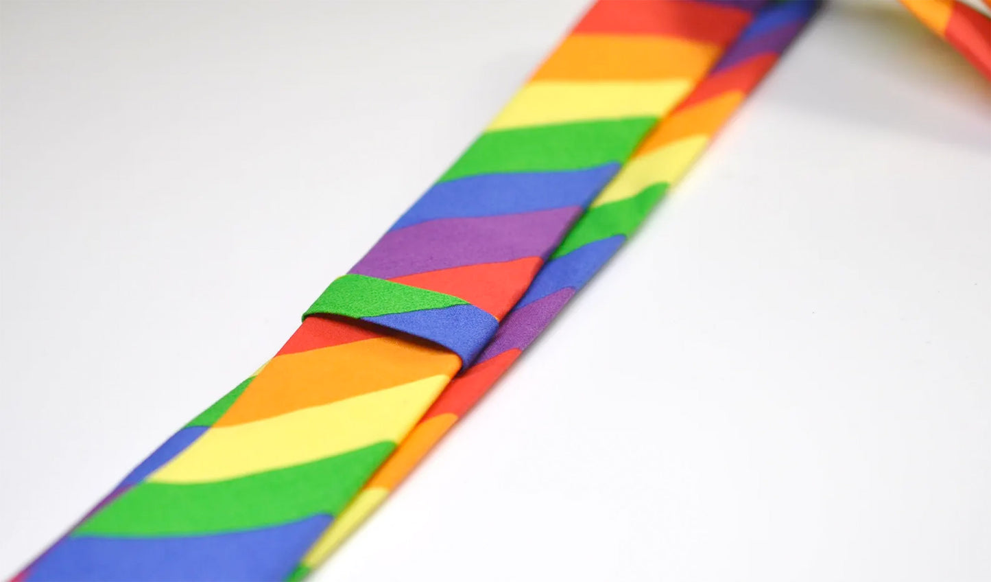 Men Women Unisex Rainbow Handmade Skinny 100% Cotton Necktie Neck Tie for Wedding Party Prom