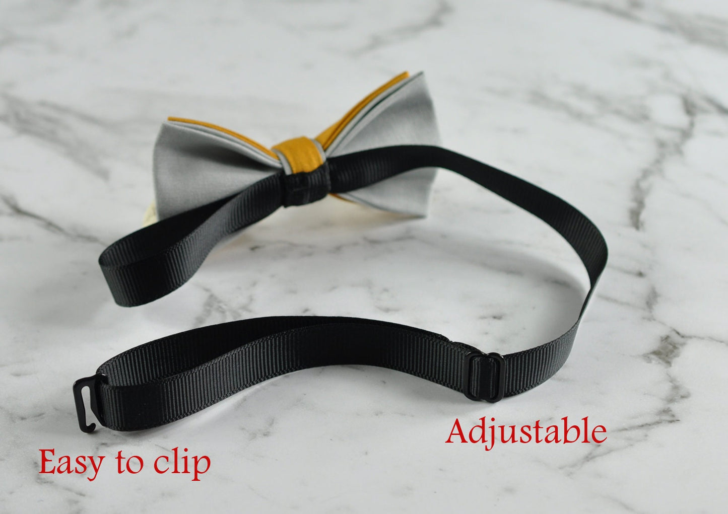 Boy Kids Baby Cotton BUTTERSCOTCH Yellow Grey Bow Tie Bowtie Party Wedding 1-6 Years Old