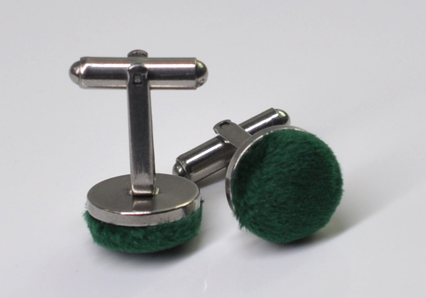 Emerald Green Velvet Silver Leather Bow tie + Elastic Suspenders Braces + Cufflinks Cuff Links Men / Youth/ Boys Kids / Baby Infant Toddler