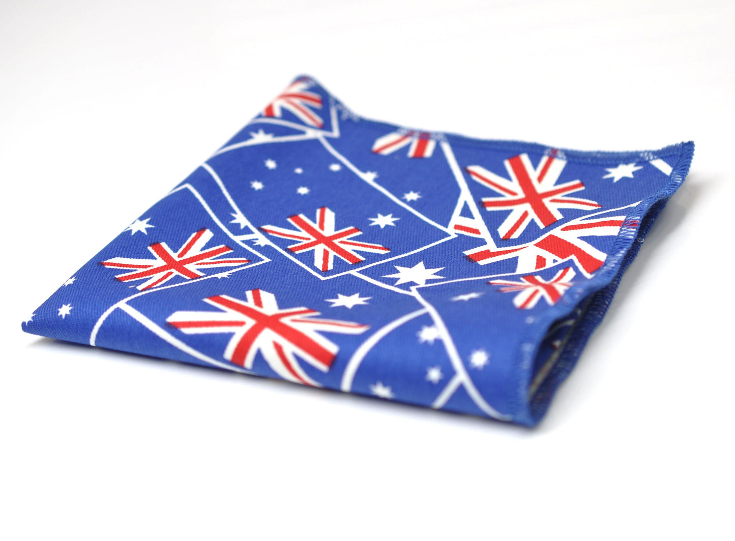 Australian National Flag Aussie Australia Day Cotton Pocket Square Hanky Handkerchief Wedding for Men Youth / Boys Kids /Baby Infant Toddler