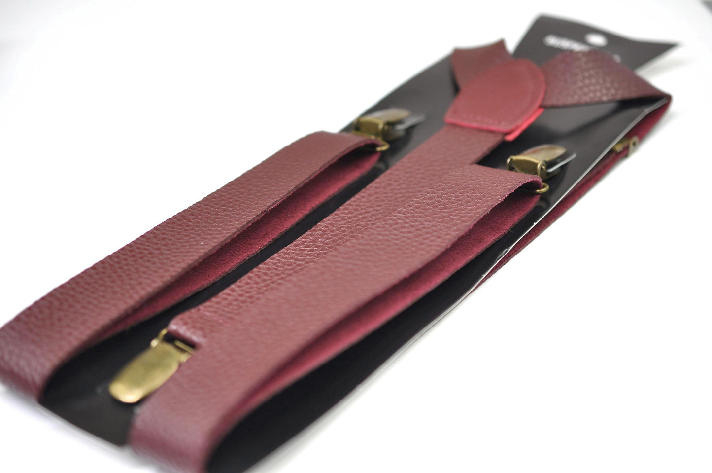 Anzac Day LEST WE FORGET Poppy Cotton Bow tie + Wine Faux Leather Suspenders Braces for Men / Youth Teenage / Boy Kids / Baby Infant Todler
