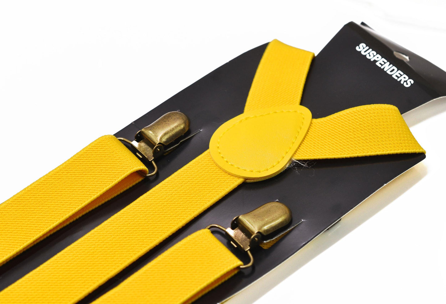 Yellow Bee Bees Cotton Bow tie + Yellow Elastic Suspenders Braces for Men / Youth Teenage / Boy Kids / Baby Infant Todler