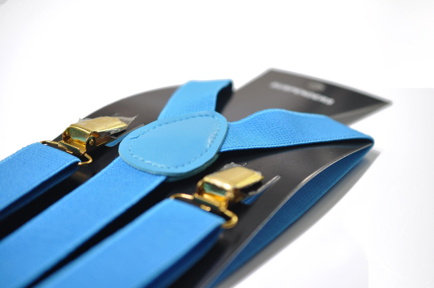 Bright Sky Blue Elastic Adjustable Suspenders Braces for Men Adult / Youth Teenage / Boy Kids / Infant Toddler Baby
