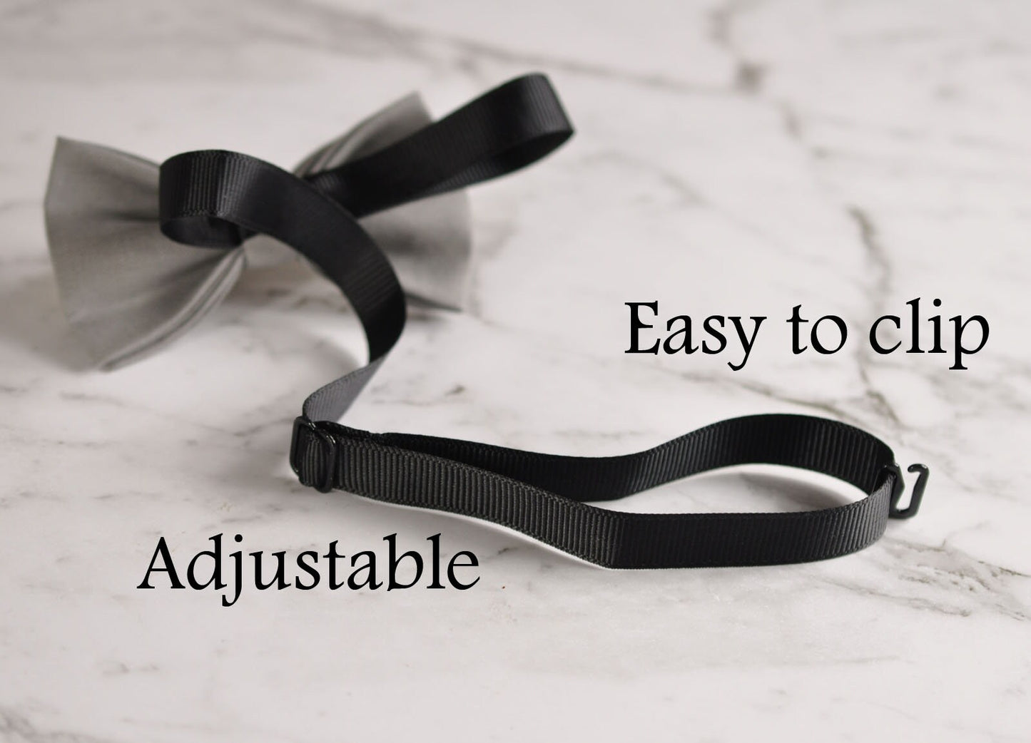 MEN Women 100% Cotton Matte Grey Solid Craft Bow Tie Bowtie Wedding Party Hand Made