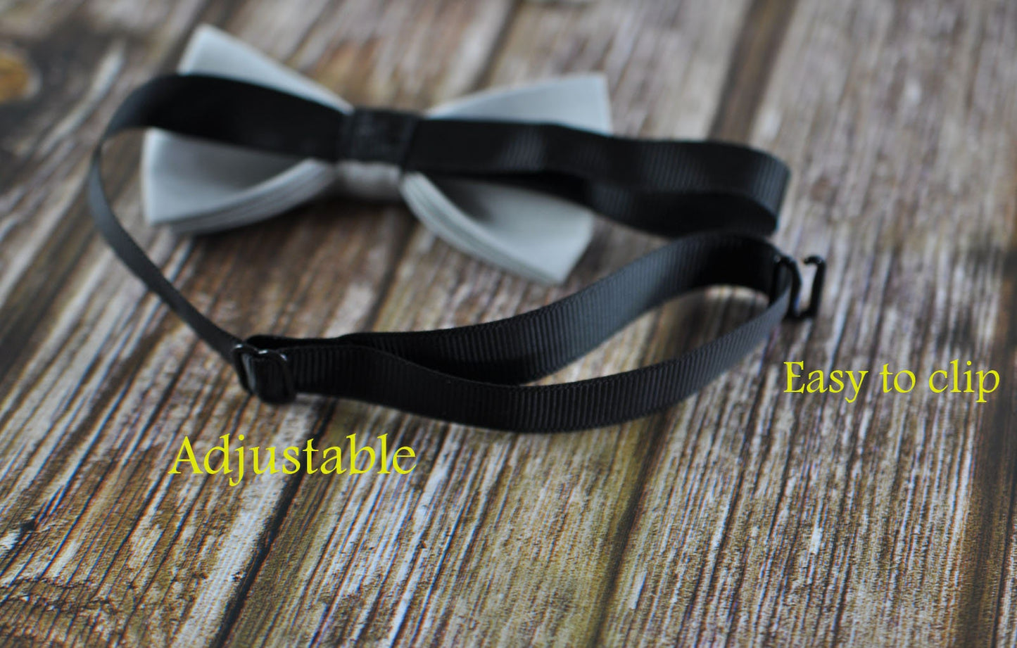 Boy Kids Baby 100% Cotton SILVER GREY Bow Tie Bowtie Party Wedding 1-6 Years Old