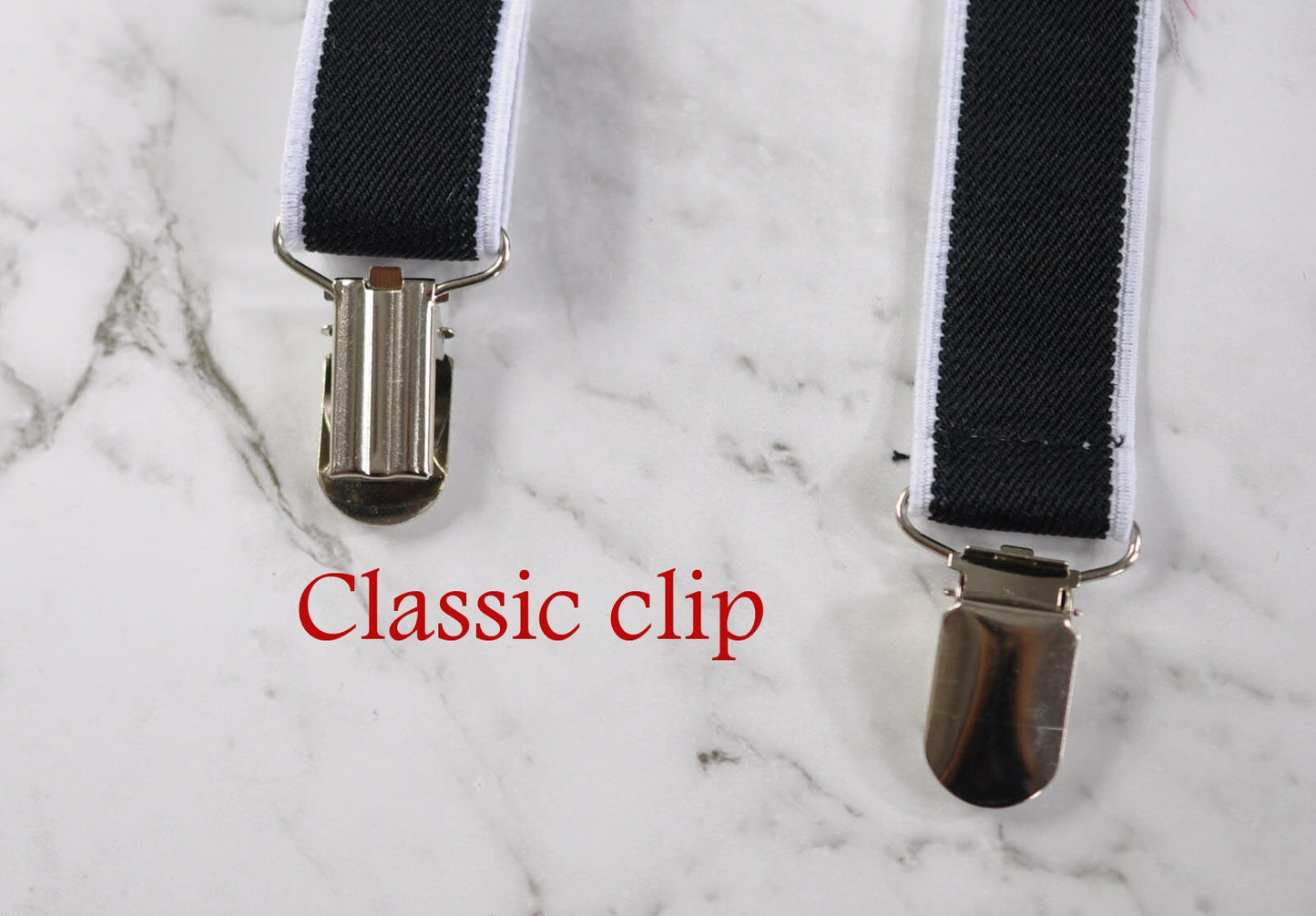 Black and White Cotton Bow Tie + Matched Elastic Suspenders Braces Sets for Baby infant / Boy Kids / Youth Teenage / Men Adult