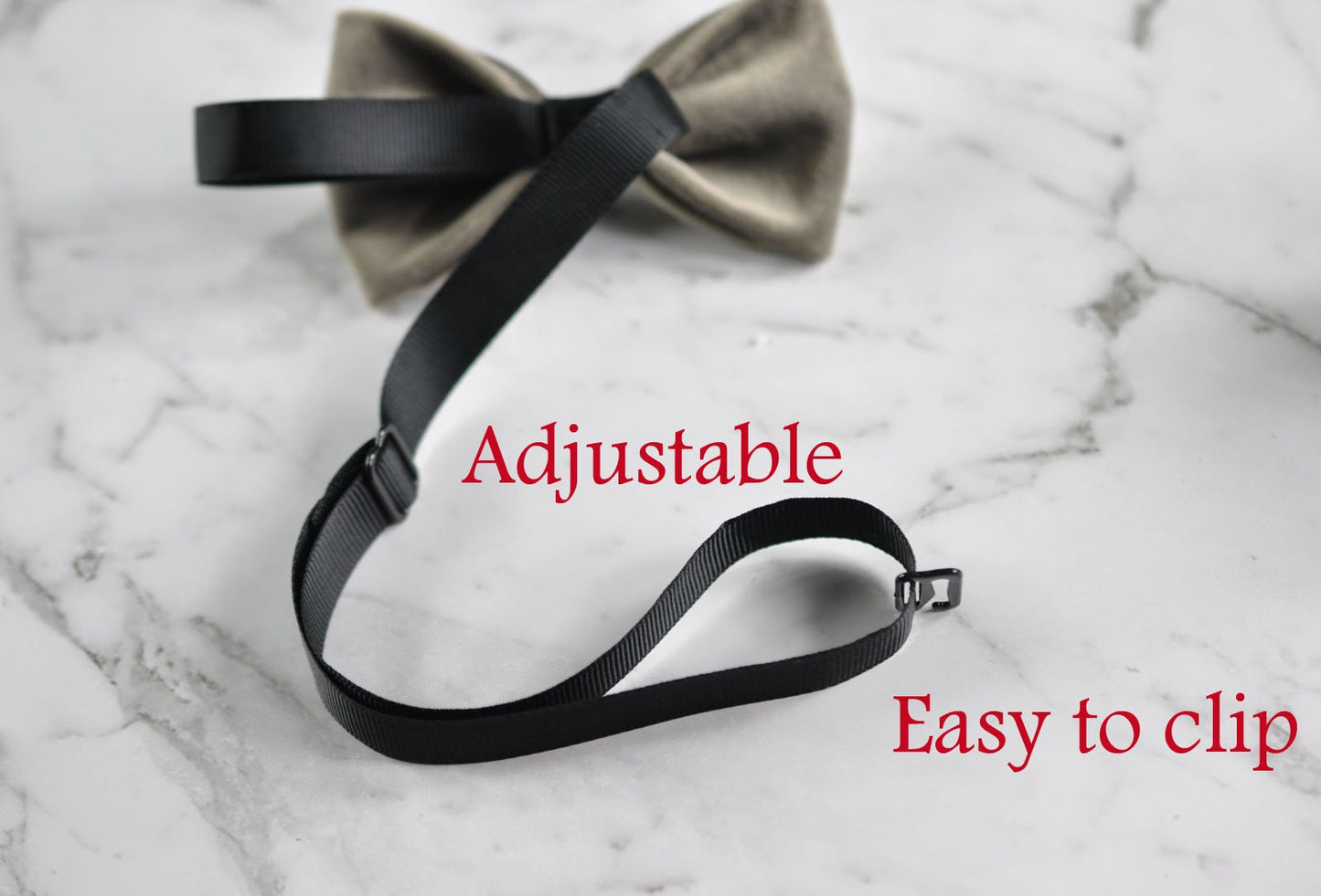 Baby Infant Kids Boy Solid Donkey Grey Velvet Bowtie Bow Tie 1 to 6 Years Old Wedding Party