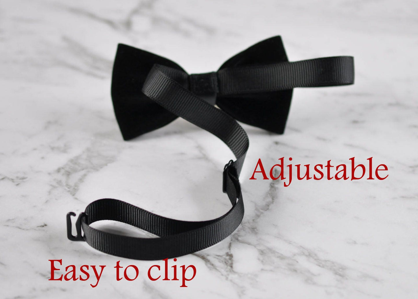 Boy Baby Kids Black Velvet Bow Tie Bowtie + Black Suspenders Braces Sets for Baby infant or Kids Page Boy Toddler or Youth Teenage or Adult
