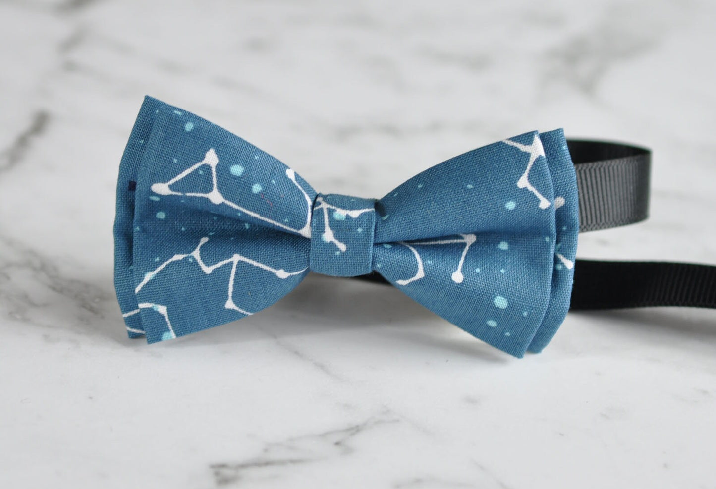 Boy Kids Baby Infant Children Stars Constellation Map Cotton Blue Bow Tie Bowtie 1-6 Years Old Wedding Party