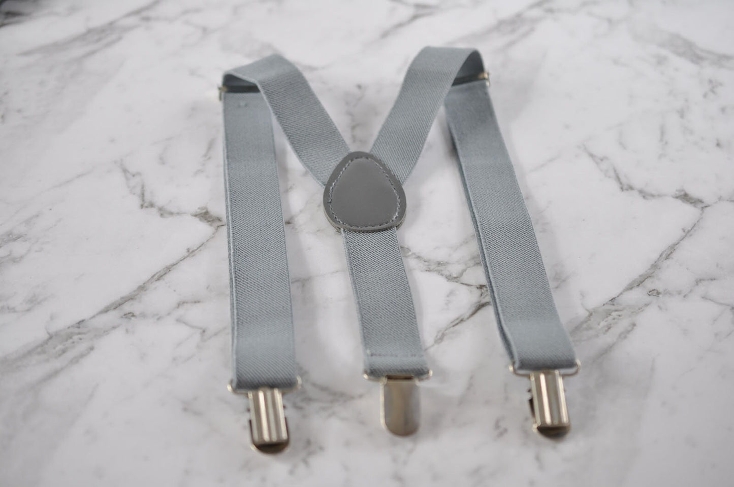 Grey Clip-on Braces Elastic Suspenders + 100% Cotton Pink Bowtie Bow Ties Cravat For Baby Infant / Toddler BOY KIDS/ Youth Teenage/ Adult