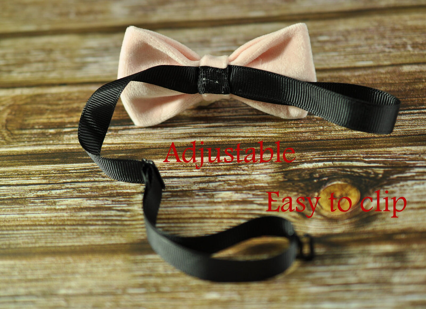 Men Unisex Milk Pink Velvet Solid Color Bow Tie Bowtie Craft Wedding Party Pretied