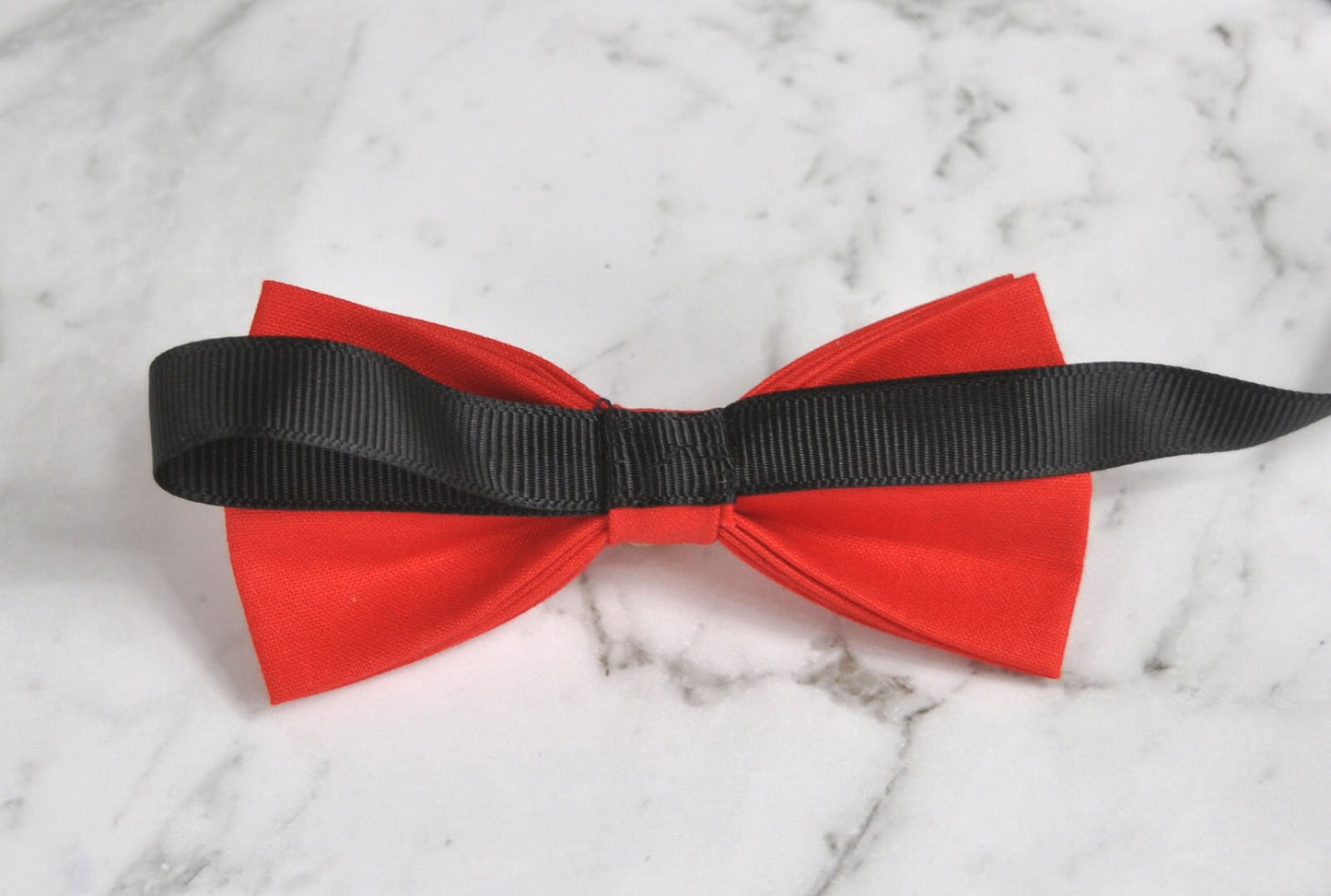 RED Solid 100% Cotton Bowtie Bow Ties + Red Clip-on Braces Elastic Suspenders for Baby Kids Page Boy Toddler or Youth Teenage