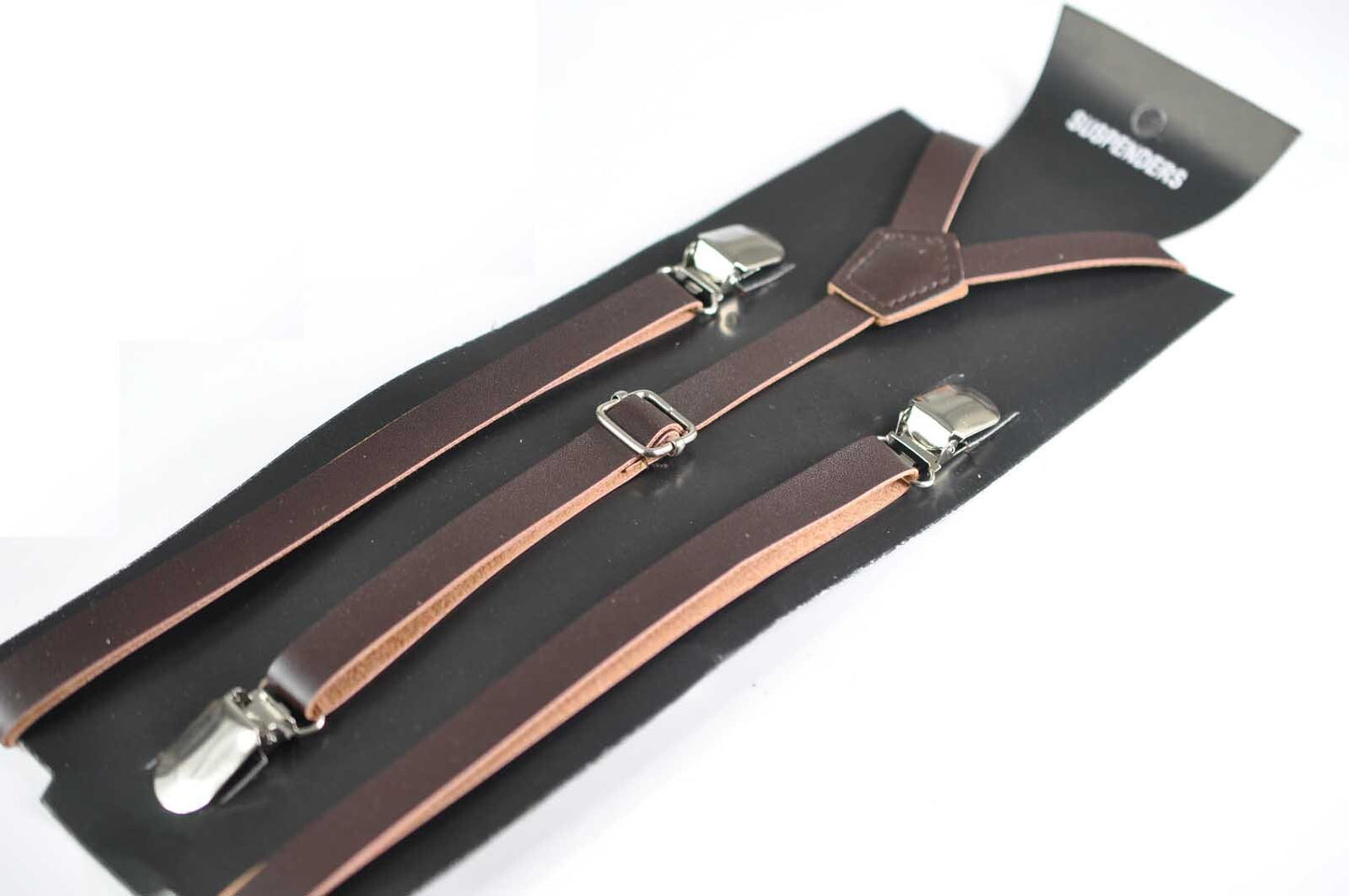 Kids Boys Baby Toddler Page Boy Deep Brown Coffee Velvet Bow tie and matched Faux Leather Suspenders Braces Wedding Set Fits 1-6 Years Old