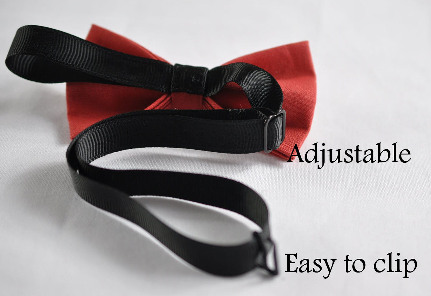 Kids Page Boy Youth Teenage 100% Cotton LIGHT WATERMELON BRICK Red Pretied Bow Tie Bowtie Wedding 7-14 Years Old