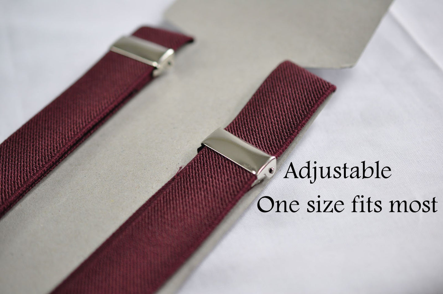 Rosewood Dark Red Cotton Bow tie Bowtie + Burgundy Dark Red Elastic Suspenders Braces for Toddler Infant / Kids Page Boy / Youth Teenage