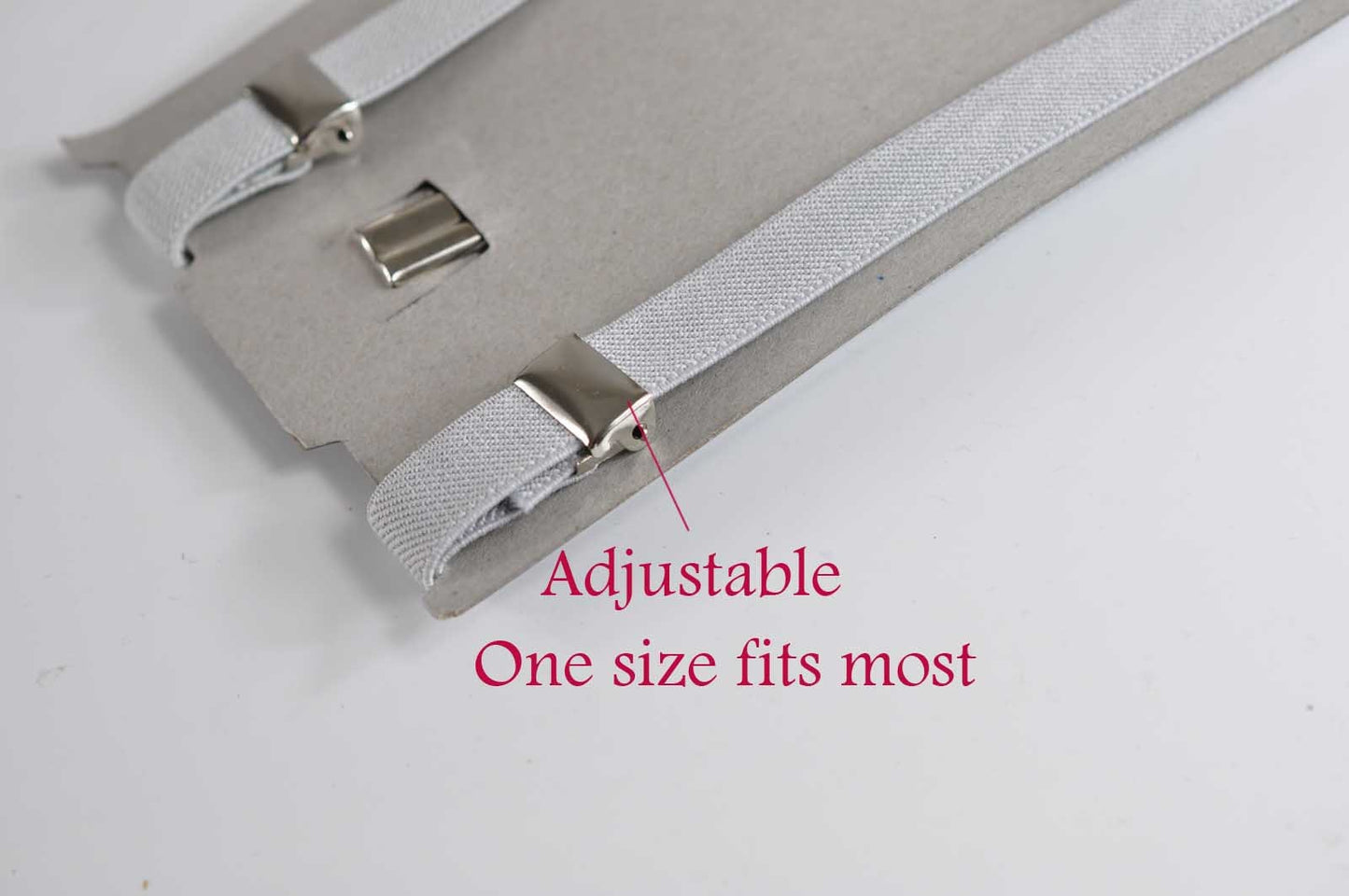 BOY KIDS Baby Infant Light Grey 15mm Skinny Braces Elastic Suspenders + 100% Cotton Grey white Stars Bowtie Bow Ties Fits 1-6 Years Old