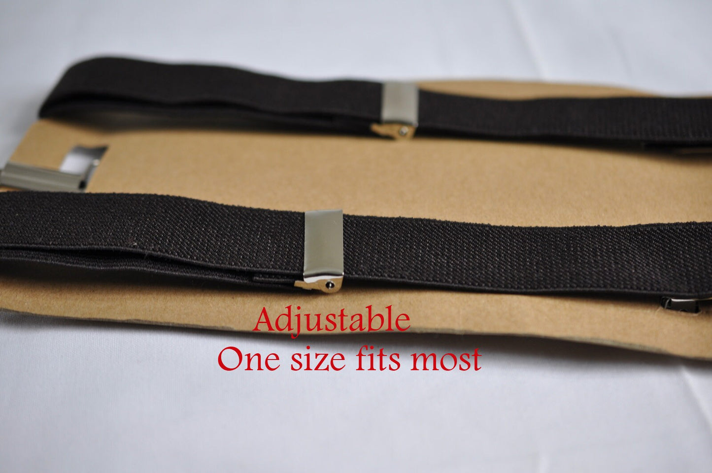BOY KIDS Baby Infant Coffee Deep Brown Braces Elastic Suspenders + 100% Cotton Match Pretied Bowtie Bow Ties Fits 1-6 Years Old
