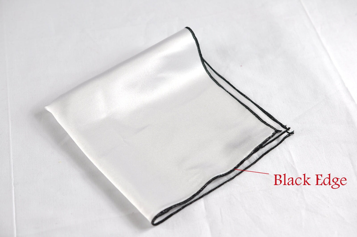 Men Men's 100% Silk White Handmade Pocket Square for Wedding Formal Hanky Handkerchief