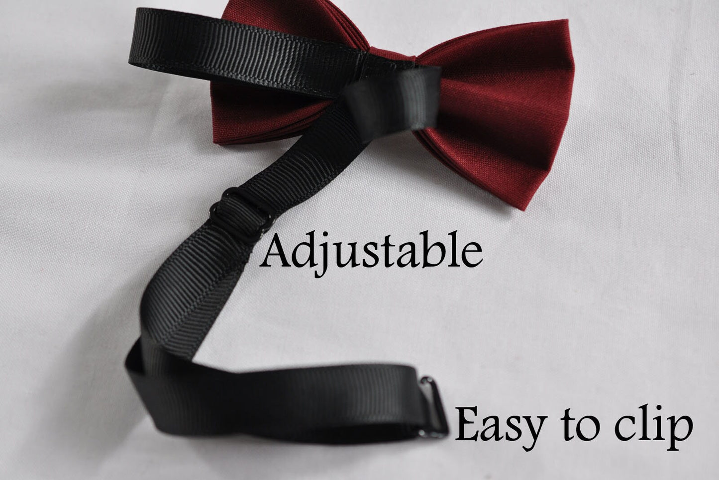 Rosewood Dark Red Cotton Bow tie Bowtie + BROWN Elastic Suspenders Braces for Toddler Infant / Kids Page Boy / Youth Teenage /Men Adult