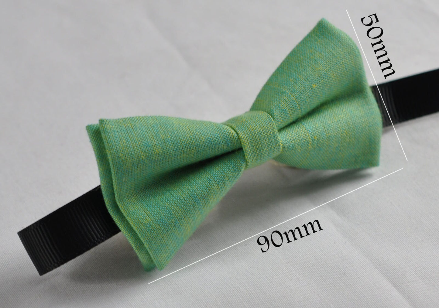 Boy Kids Baby infant Children Page Boy Toddler 100% Cotton Mottled Sunny Aqua Color Bow Tie Bowtie Wedding 1-6 Years Old