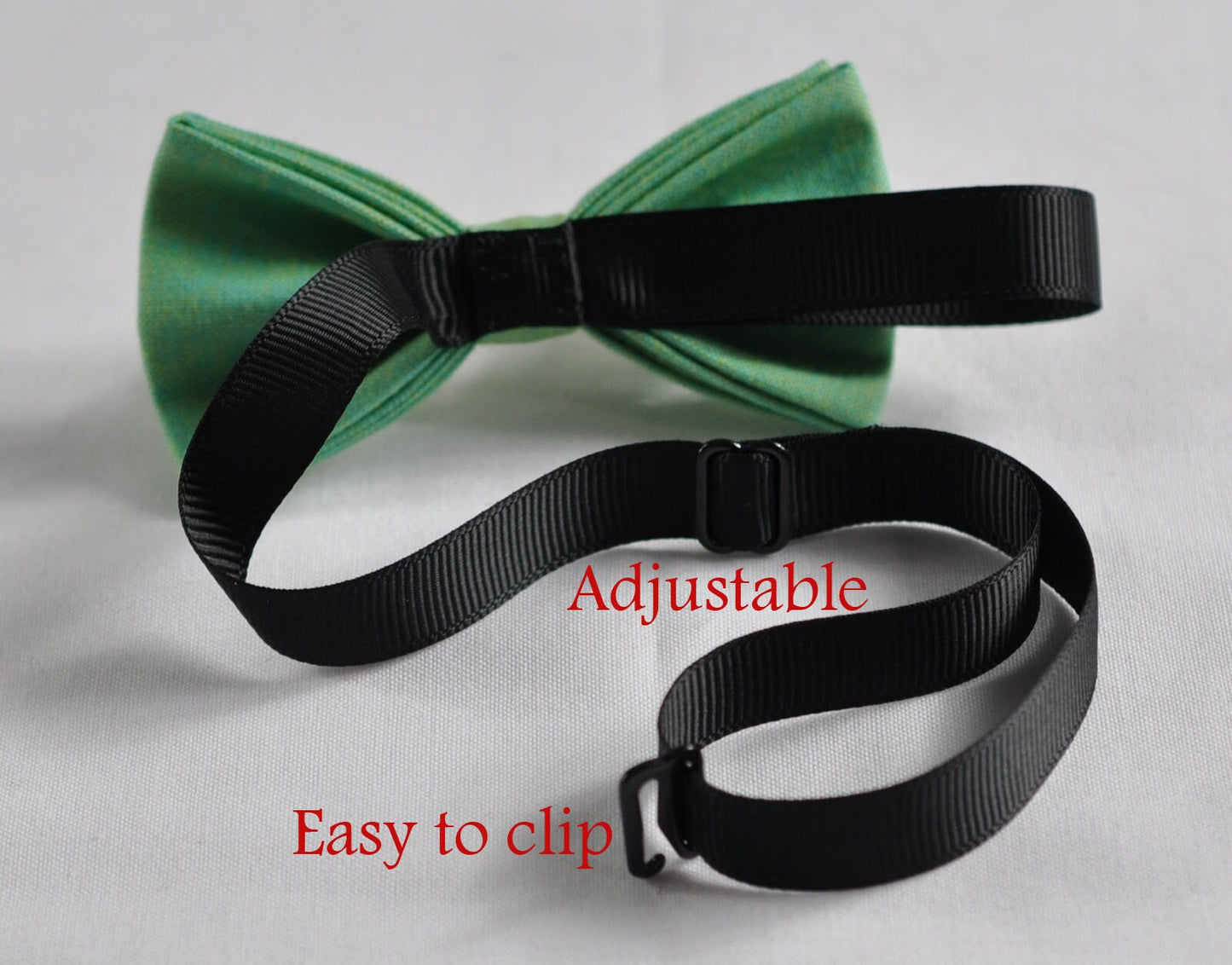 Kids Page Boy Teenage Youth 100% Cotton Mottled Sunny Aqua Bow Tie Bowtie Wedding Fits 7-14 Years Old