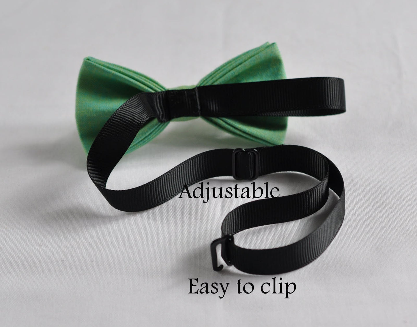 Father Son Match 100% Cotton Mottled Sunny Aqua Color 2 LAYERS with Lining Groomsmen Page boy Bow Tie Bowtie for Wedding Party