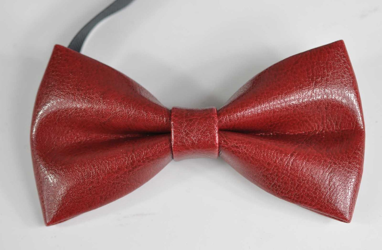 Burgundy Wine Dark Red Shining Faux Leather Pretied Bow Tie Bowties Wedding Party for Men / Youth Teenage / Toddler Boy / Baby Infant