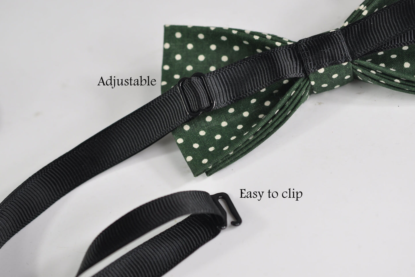 Green White Dots Spots & Stripes Bow tie Bowtie + Navy Blue Elastic Suspenders Braces for Baby infant / Boy Kids / Youth teenage / Adult