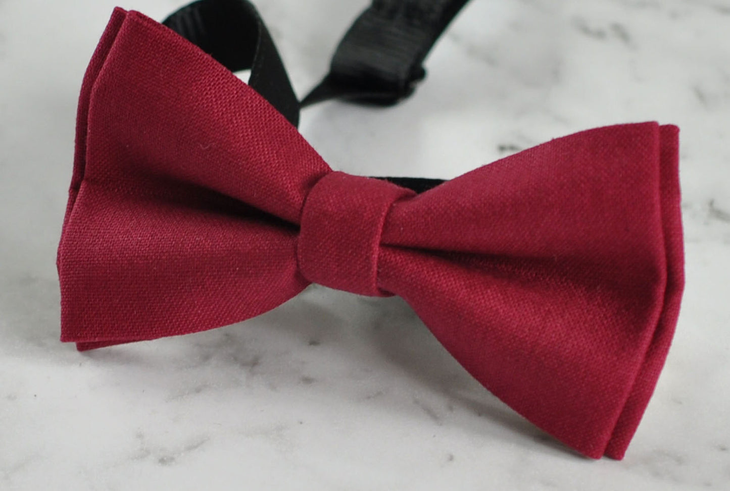 Rumba Red Wine Red Cotton Bow tie + Grey Gray Elastic Suspenders Braces for Baby Infant / Boy Kids / Youth Teenage / Adult