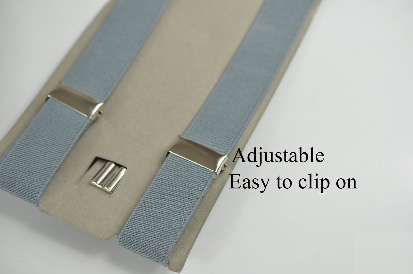 Mint Ice Blue Baby Blue Light blue Cotton Bow tie + Grey Gray Elastic Suspenders Braces for Baby infant Toddler / Kids Boy / Youth Teenage