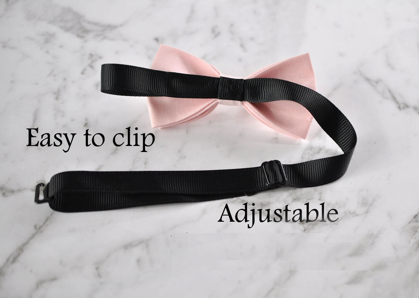Baby Pink Light Pink Cotton Bow tie Bowtie + Black Elastic Suspenders Braces for Baby Infant Toddler / Kids Boy / Youth Teenage / Adult Men