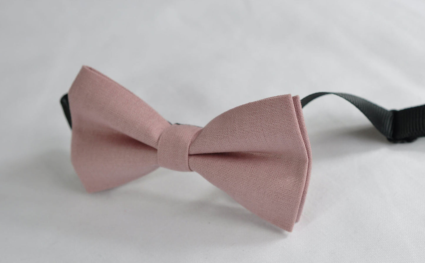 Warm Dusty Pink Cotton Pretied Bow tie Bowtie for Baby infant Toddler / Kids Boy / Youth Teenage / Men Adult