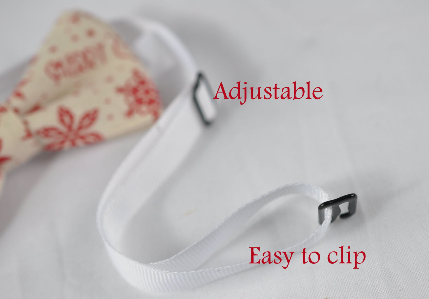 Red / White Snowflake Xmas Christmas Pretied Cotton Bow tie Bowtie for Men Adult / Youth Teenage / Boy Kids / Toddler Baby Infant