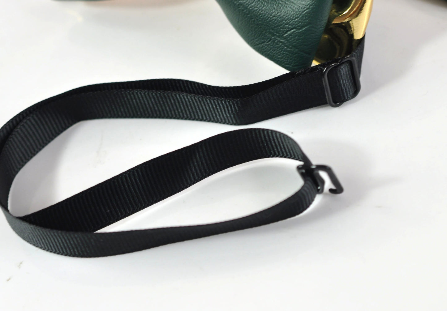 Dark Emerald Green Hunter Green + Gold 2 Layesr Faux Leather Bow tie Bowtie for Men / Youth Teenage / Boy Kids / Baby Infant Toddler