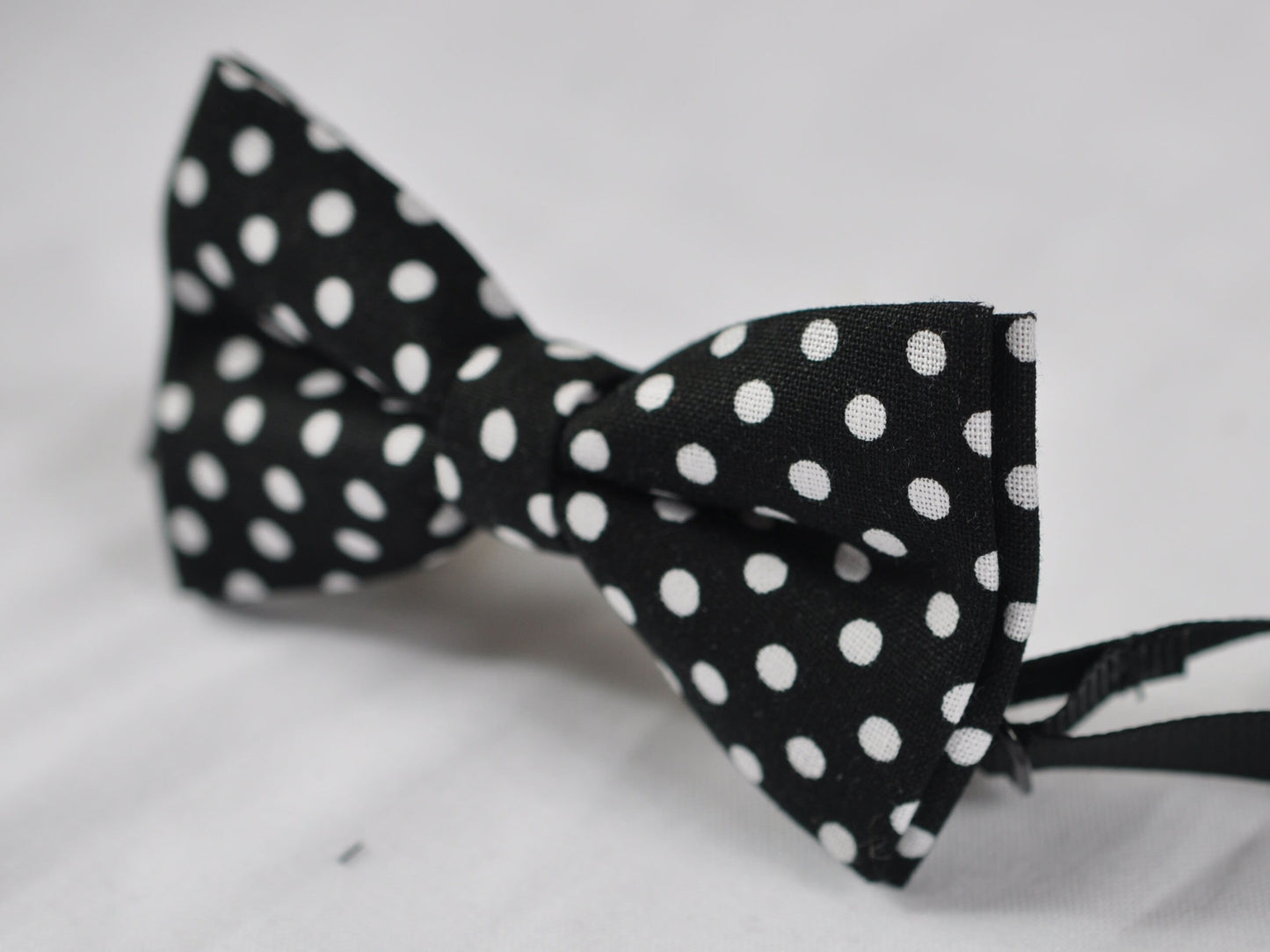 Black White Spots & Stripes Dots Pattern Bow Tie + Matched Elastic Suspenders Braces Baby infant Toddler / Boy Kids / Youth Teenage / Adult
