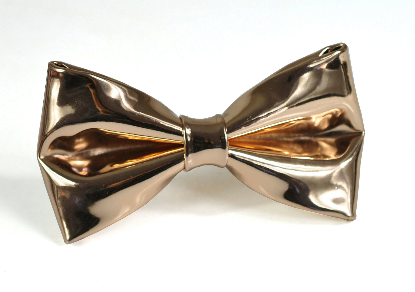 Gold Golden Shining Faux Leather PVC Bow Tie Bowties Wedding Party for Men / Youth Teenage / Boy Kids / Baby Infant