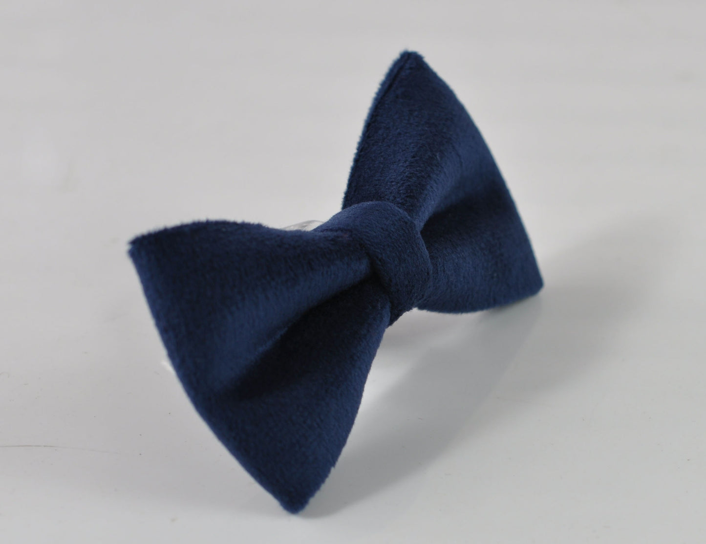 Navy Blue Velvet Bow tie Bowtie + Brown Skinny Faux Leather Adjustable Suspenders Braces For Baby inafant Toddler / Boy Kids / Youth Teenage