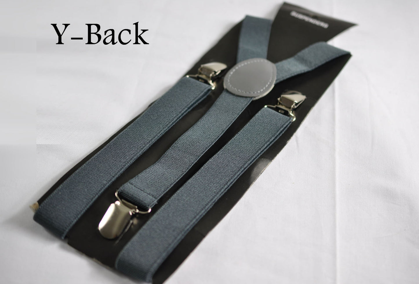 Dark Emerald Green Hunter Green Faux Leather Bow tie + Grey Elastic Suspenders Braces for Baby infant / Boy Kids / Youth Teenage / Adult