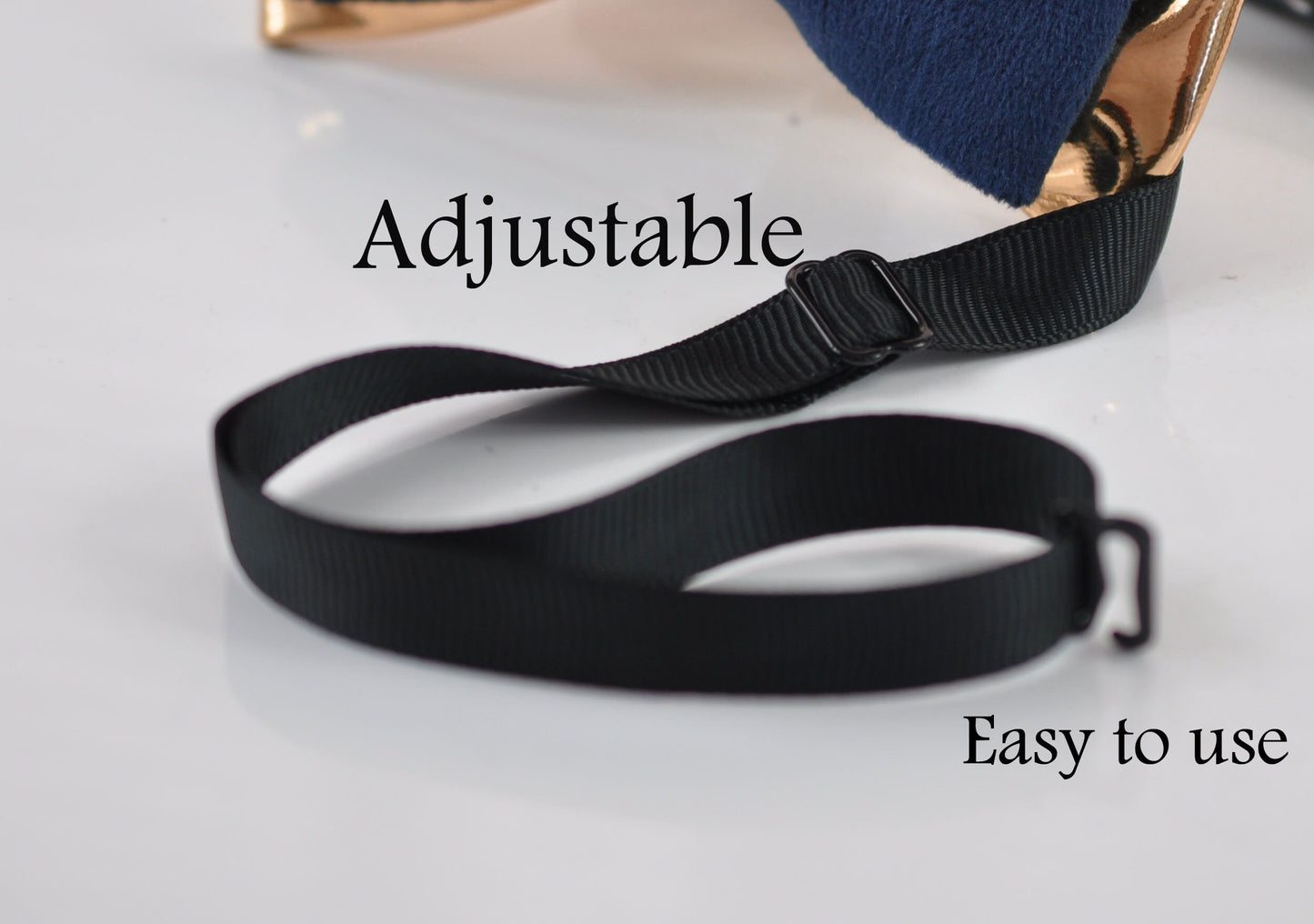 Navy Blue Velvet + Rose Gold Golden Faux Leather 2 Layers Bow tie Bowtie for Men Adult / Youth Teenage / Boy Kids / Baby Infant Toddler