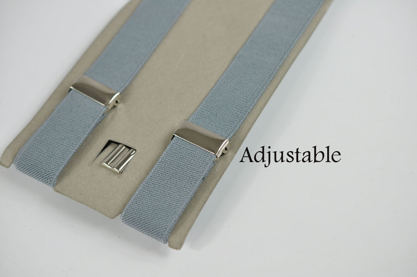 Toffee Brown Cotton Bow tie + Light Grey Gray Elastic Suspenders Braces for Baby infant Toddler/ Kids Boy / Youth Teenage / Men Adult