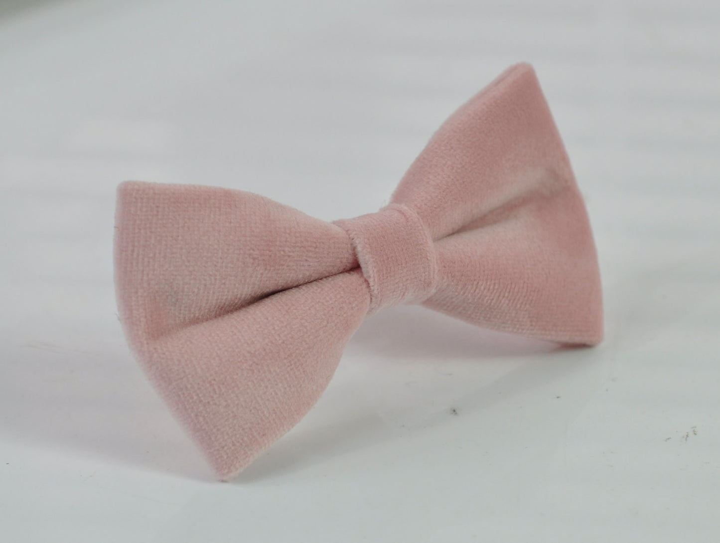 Blush Dusty Pink Velvet Bow tie + Light Grey Gray Elastic Suspenders Braces for Men Adult / Youth Teenage / Boy Kids / Baby Infant Todler