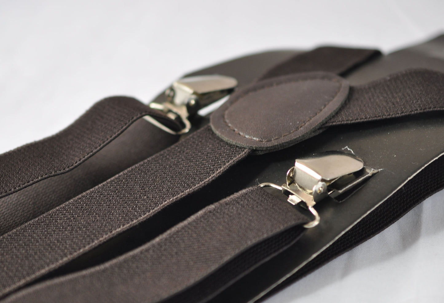 Navy Blue Velvet Rose Gold Faux Leather Bow tie + Coffee Brown Elastic Suspenders Braces Men / Teenage / Boy Kids / Baby Infant Toddler