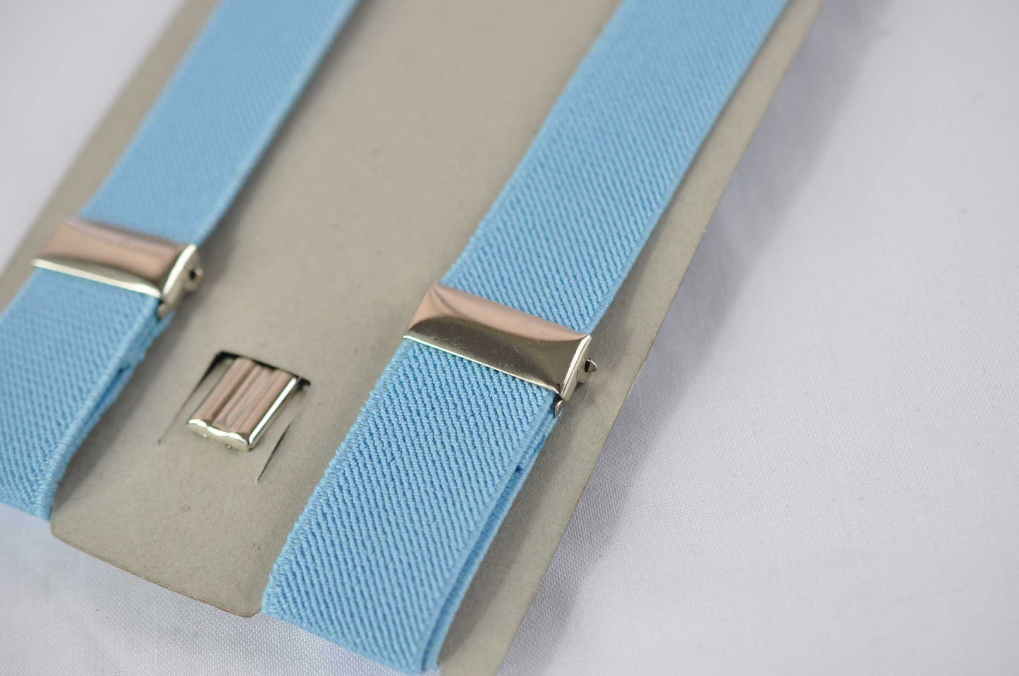 Sage Green Cotton Gold Faux Leather Bow Tie + Light Blue Elastic Suspenders Braces for Men / Youth Teenage / Boy Kids / Baby Infant Toddler