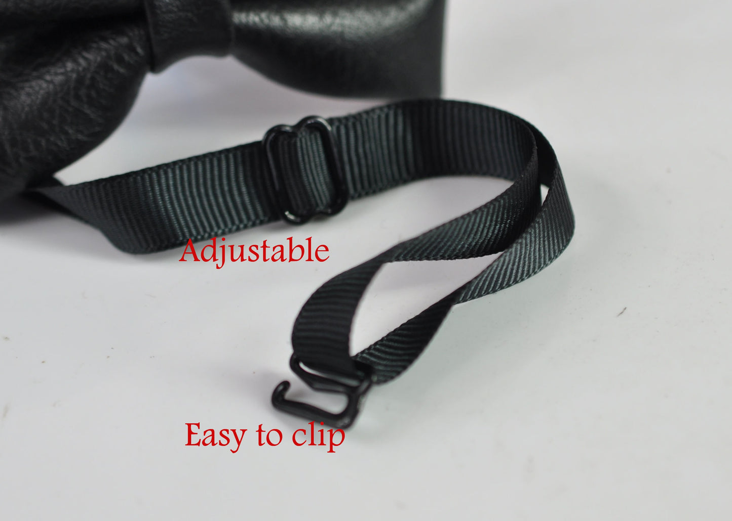 Black Faux Leather Bow tie Bowtie + Matched Elastic Suspenders Braces for Baby infant Toddler / Boy Kids / Youth Teenage / Adult Men