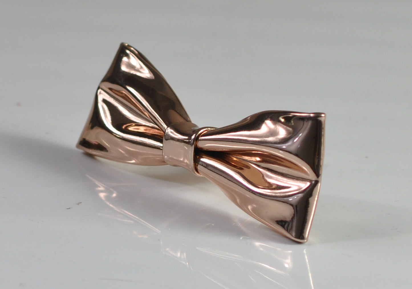Rose Gold Golden Faux Leather SKINNY NARROW Bow Tie Bowtie for Men Adult / Youth Teenage / Boy Kids / Baby Infant Toddler Wedding Prom