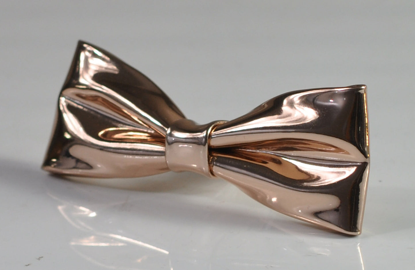 Rose Gold Golden Faux Leather SKINNY NARROW Bow Tie Bowtie for Men Adult / Youth Teenage / Boy Kids / Baby Infant Toddler Wedding Prom