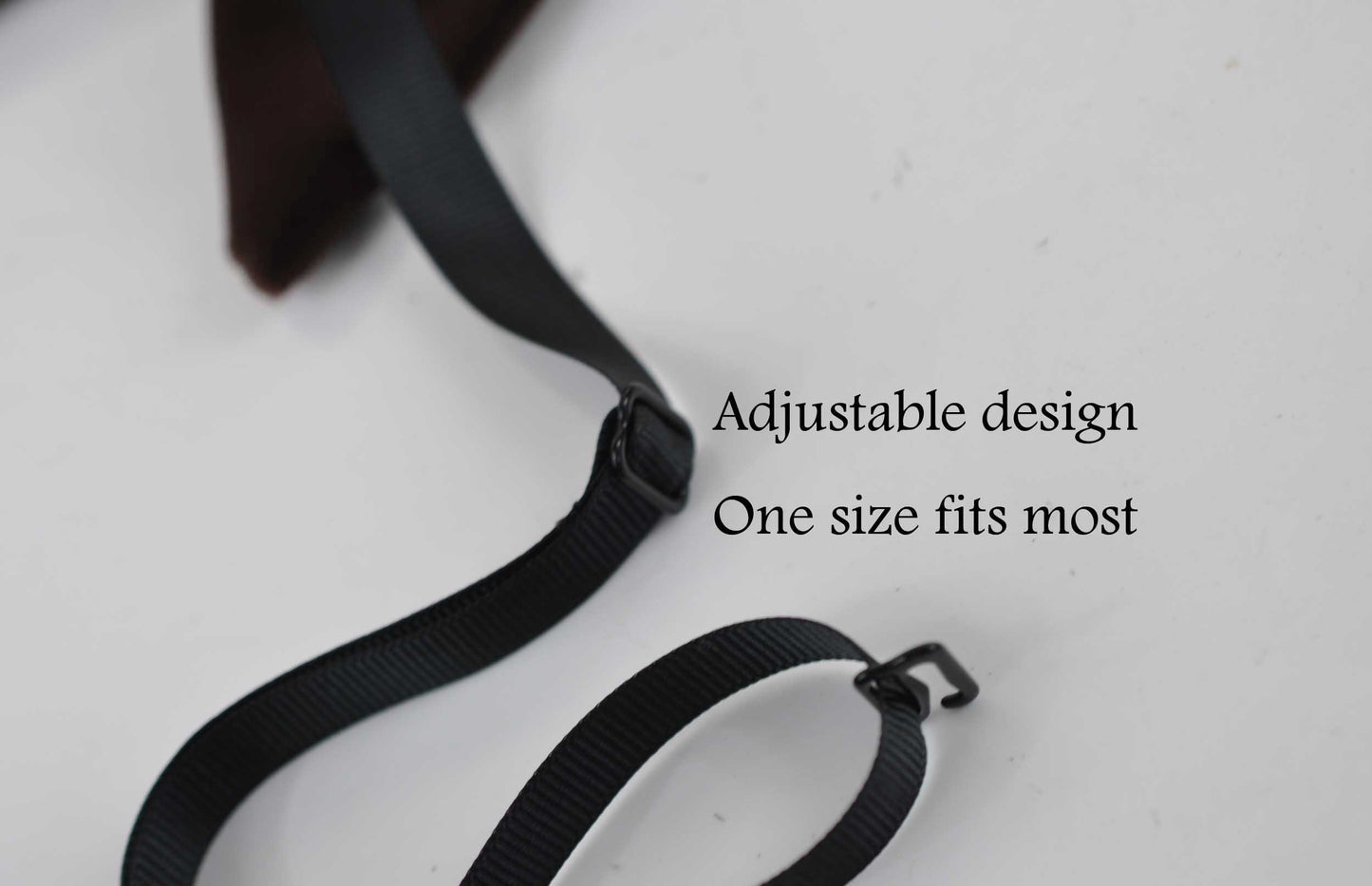 Men Adult DARK BROWN Solid Velvet Large Butterfly Oversized Oversize Pre tied Hand Made Bow tie Bowtie Wedding