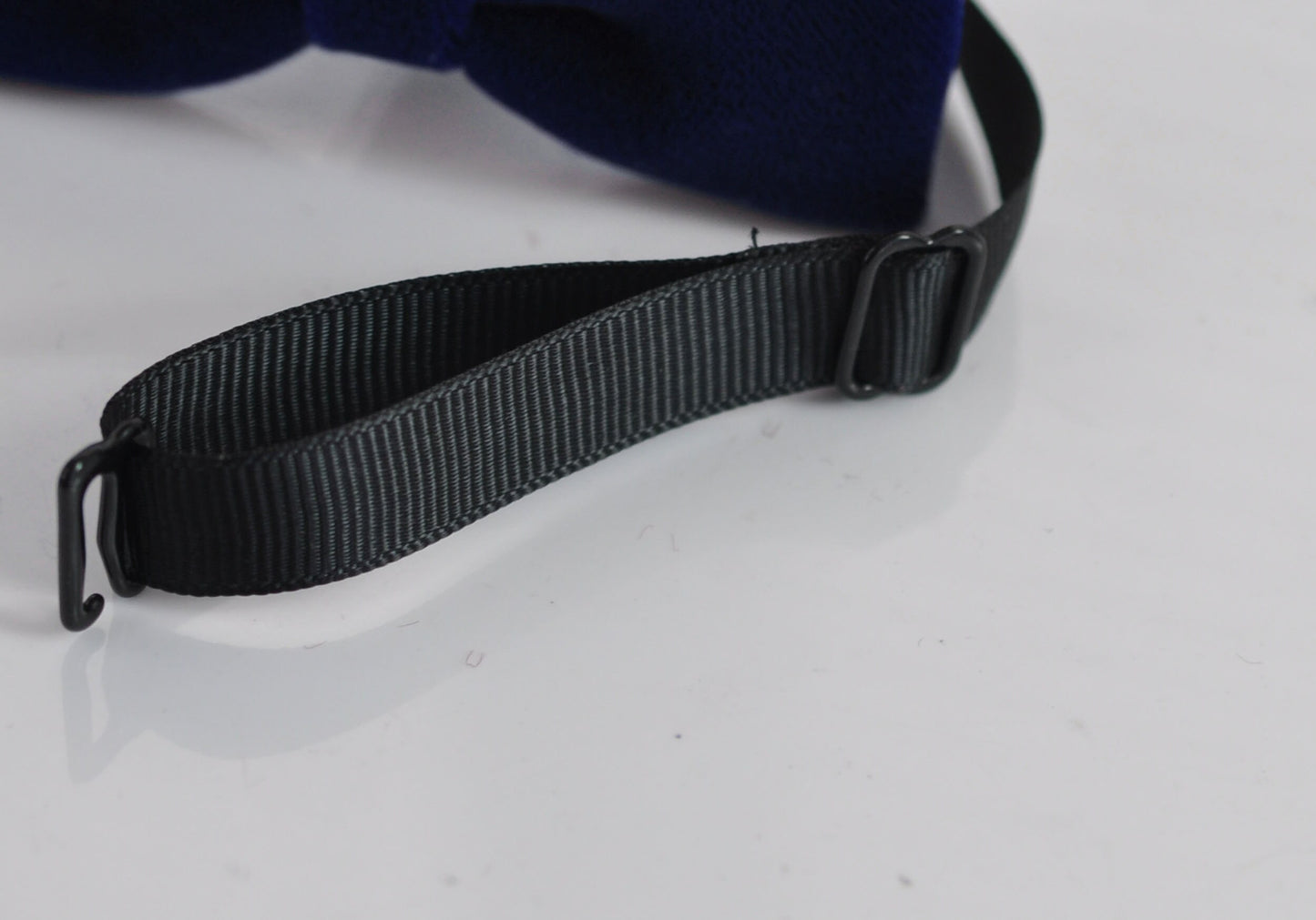 Navy Blue Skinny Narrow Velvet Bow tie + TAN Brown Skinny faux Leather Suspenders Braces for Youth Teenage / Boy Kids / Baby Infant Toddler